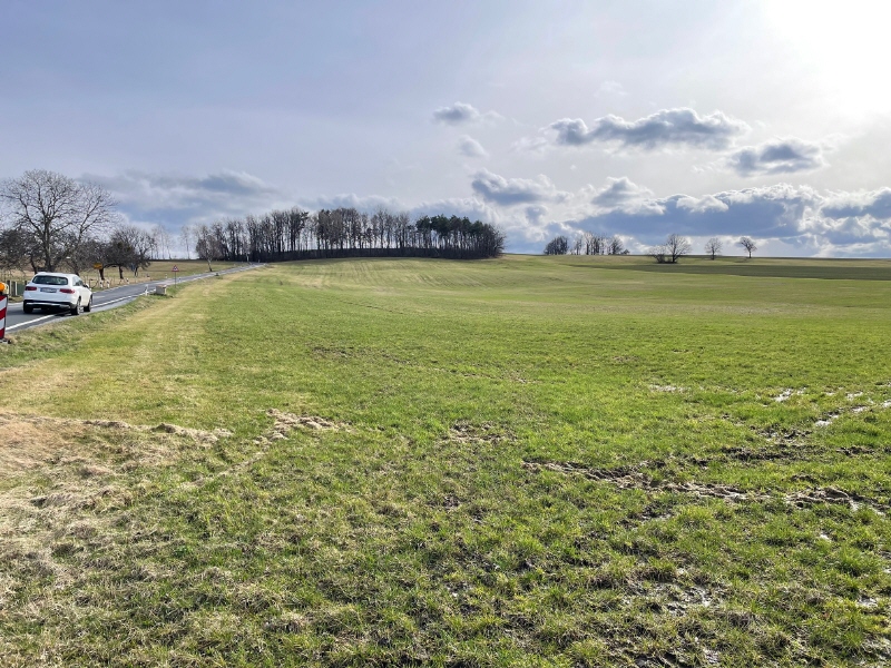 Blick über die Gesamtfläche - Sonderpreis! Bauplatz am Feldrand in Bretnig-Hauswalde