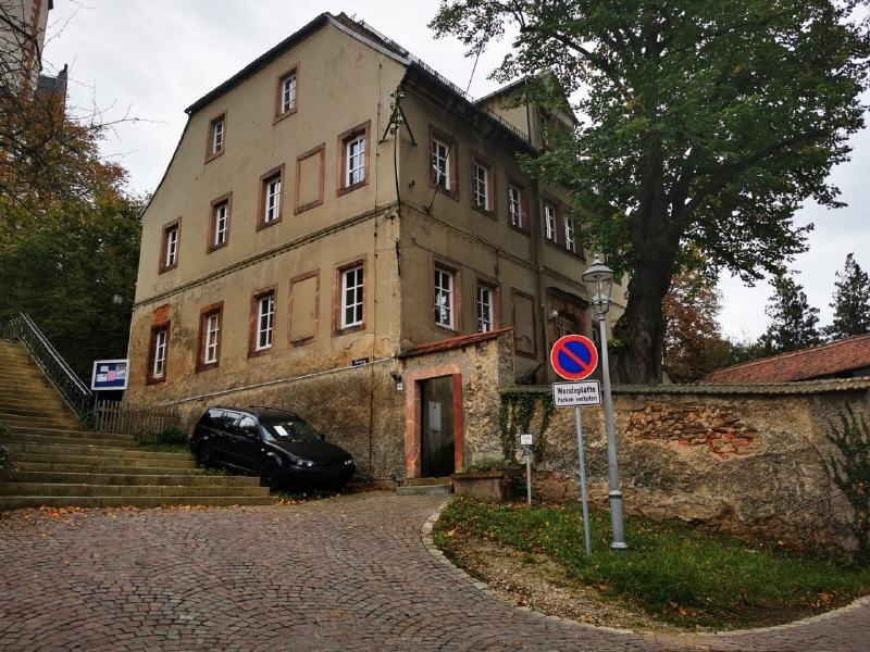 Ansicht Eingang - Wohn-und Gewerbehaus auf Erbpachtgrundstück in Penig