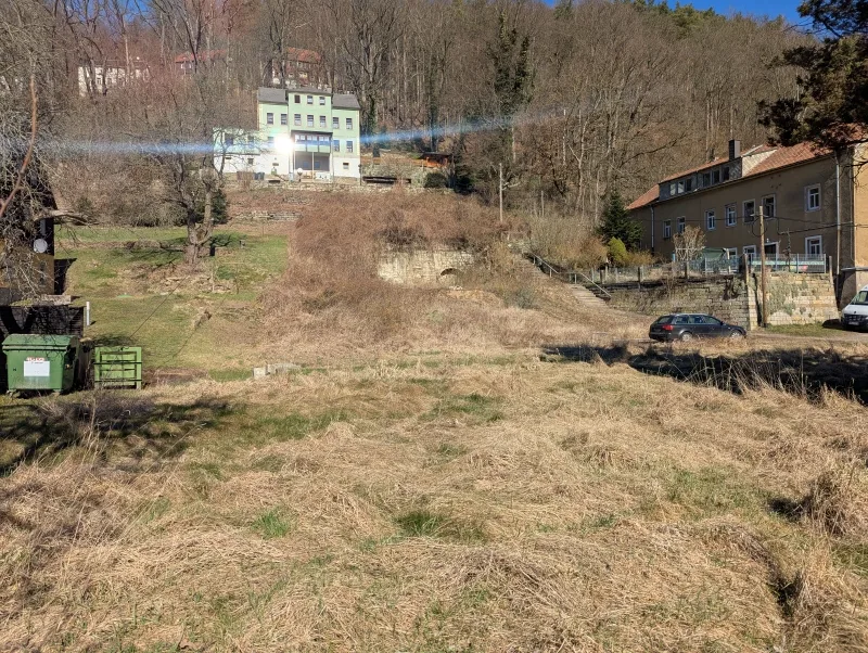 Blick in die Baufläche