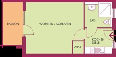 Betreutes Wohnen – ETW in Coswig bei Dresden, 01640 Coswig, Etagenwohnung