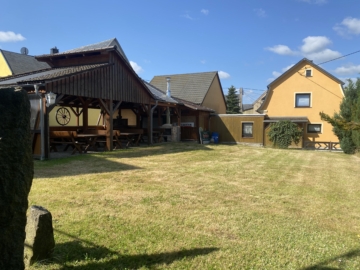 Ansicht Terrasse - Traditionsgaststätte Freihufe in Neukirch/Lausitz