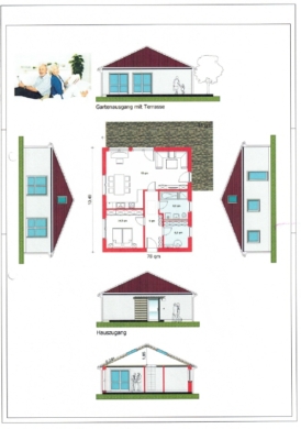Variabler EFH-Bungalow auf Erbpachtgrundstück in Reichstädt bei Dippoldiswalde, 01744 Dippoldiswalde, Einfamilienhaus