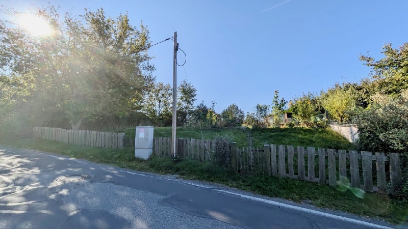 Blick von der Straße - Wohnen in der schönen Region Pulsnitz Nähe Dresden