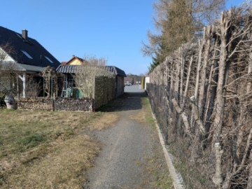 Zufahrt zum Grundstück - Bauplatz in der Sächsischen Schweiz Ortsteil Gohrisch