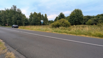 Ansicht Straße vor Grundstück - Grundstück in Tisá in Tschechien