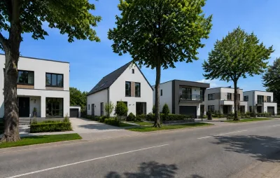 Moderne Bebauungsidee